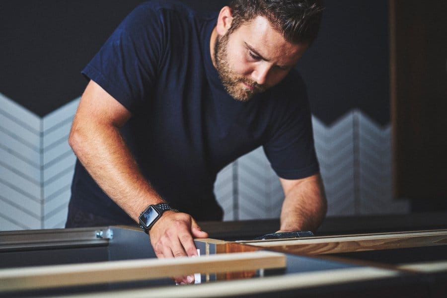 Member of the installation team at The Brighton Kitchen Company