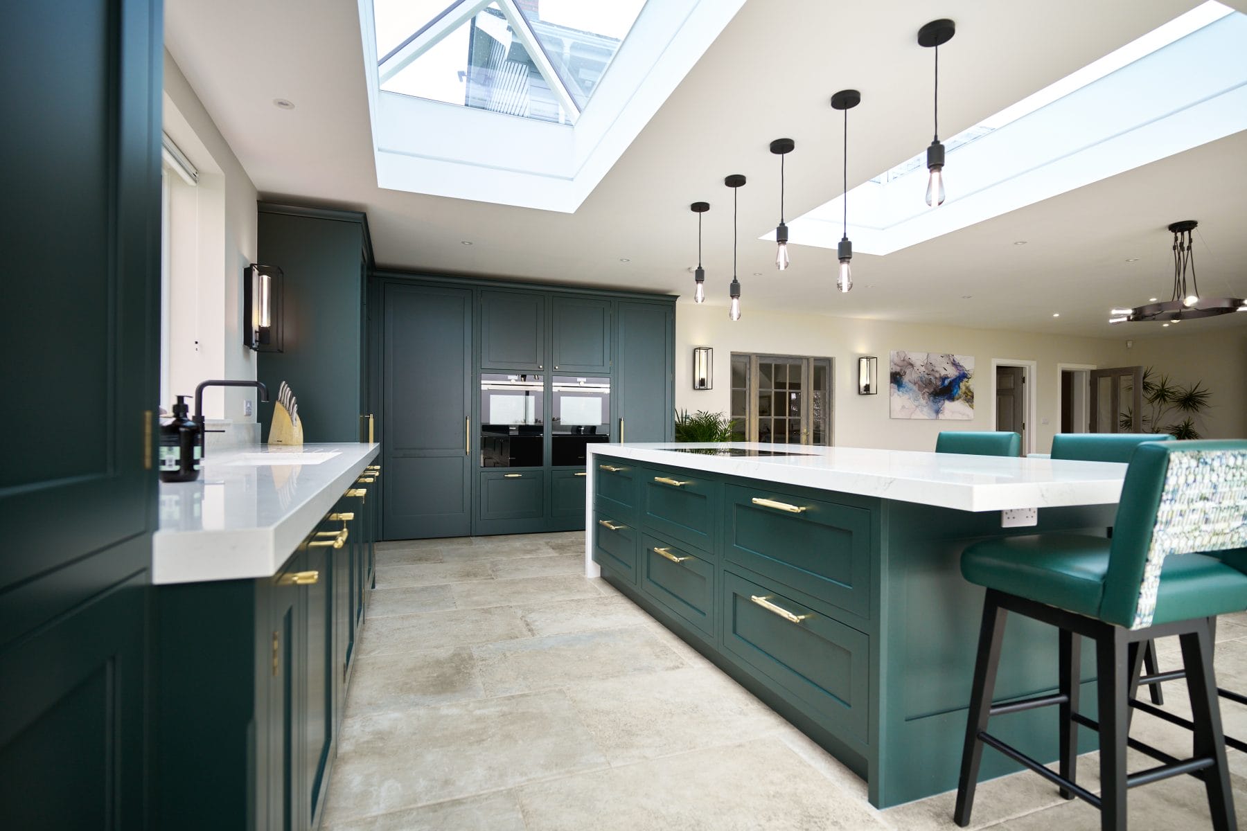 Dark Green Kitchen