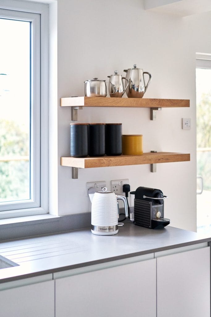 Neutral and timber kitchen design