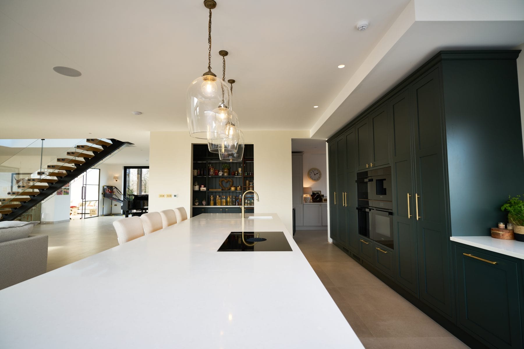 large kitchen island